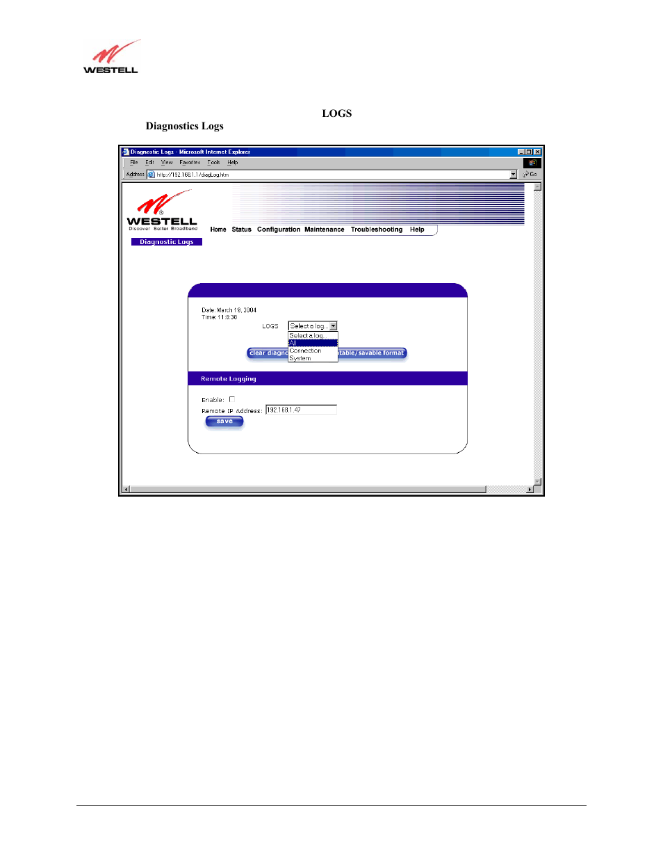 Westell Technologies Versalink 327W User Manual | Page 136 / 157