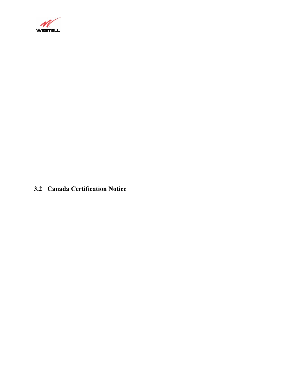 2 canada certification notice | Westell Technologies Versalink 327W User Manual | Page 6 / 157