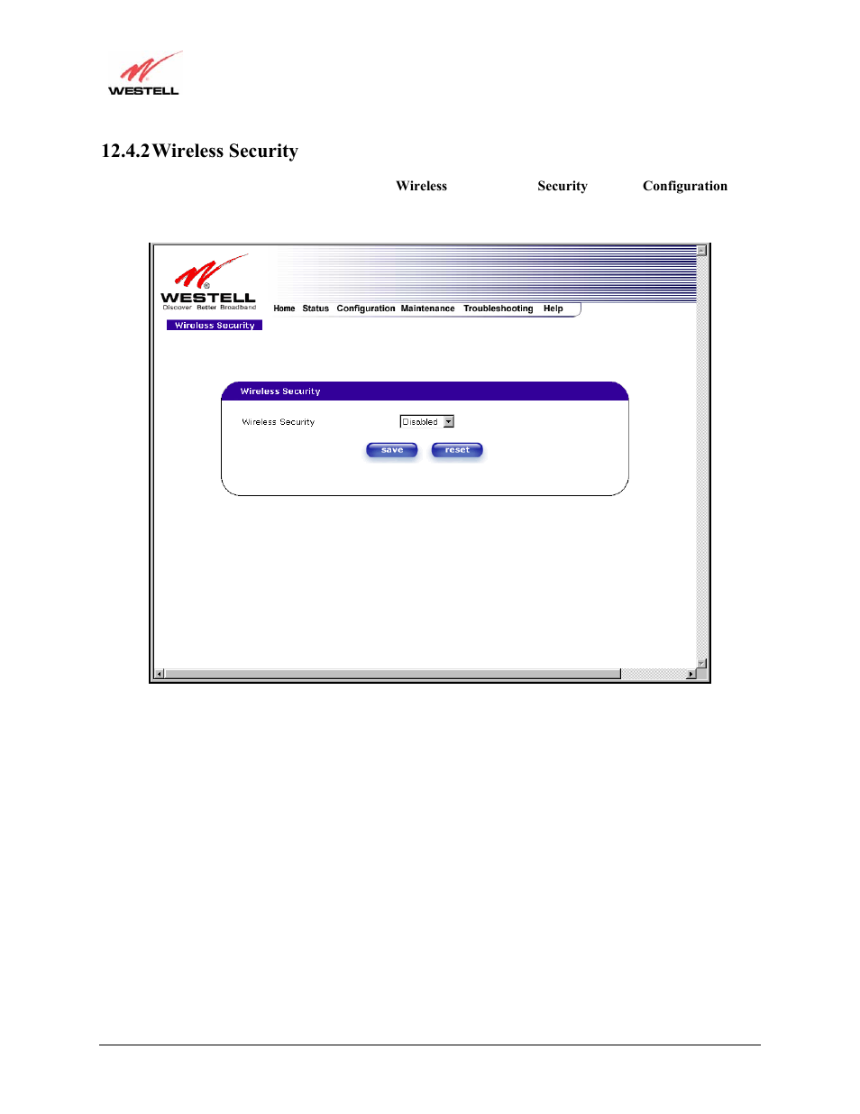 2 wireless security | Westell Technologies Versalink 327W User Manual | Page 62 / 157