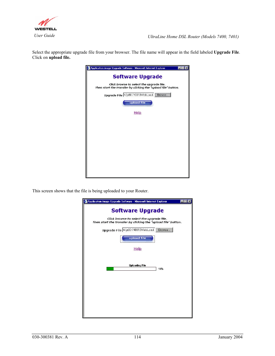 Westell Technologies Westell UltraLine 7400 User Manual | Page 114 / 153