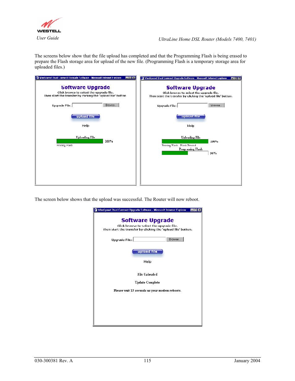 Westell Technologies Westell UltraLine 7400 User Manual | Page 115 / 153