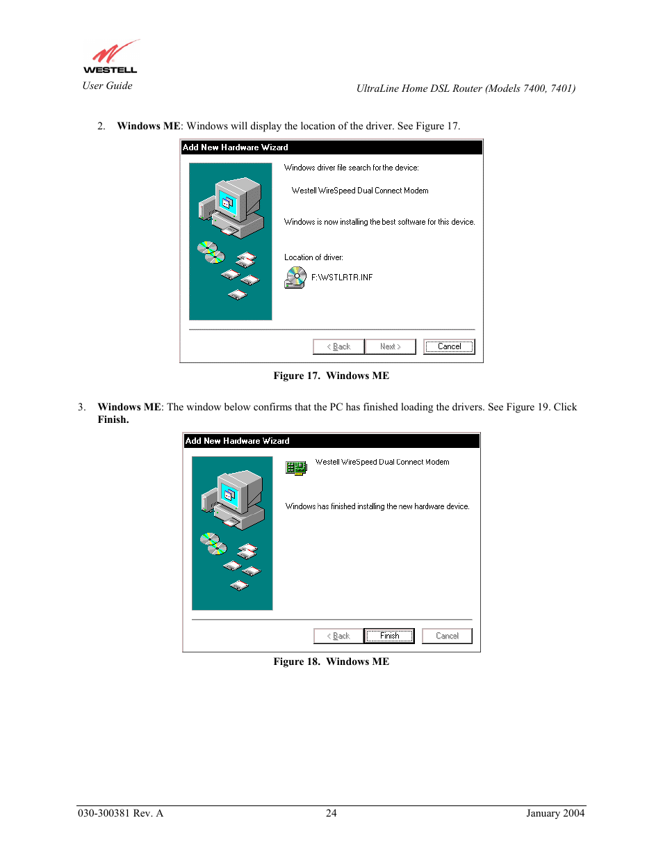 Westell Technologies Westell UltraLine 7400 User Manual | Page 24 / 153