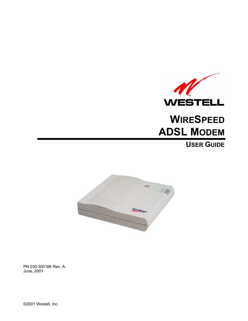 Westell Technologies WireSpeed ADSL Modem 030-300166A iii User Manual | 61 pages