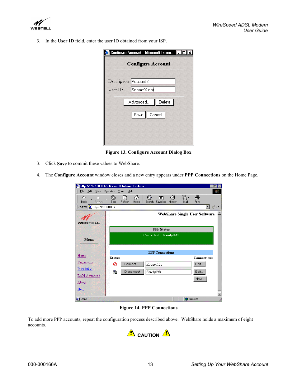 Westell Technologies WireSpeed ADSL Modem 030-300166A iii User Manual | Page 16 / 61