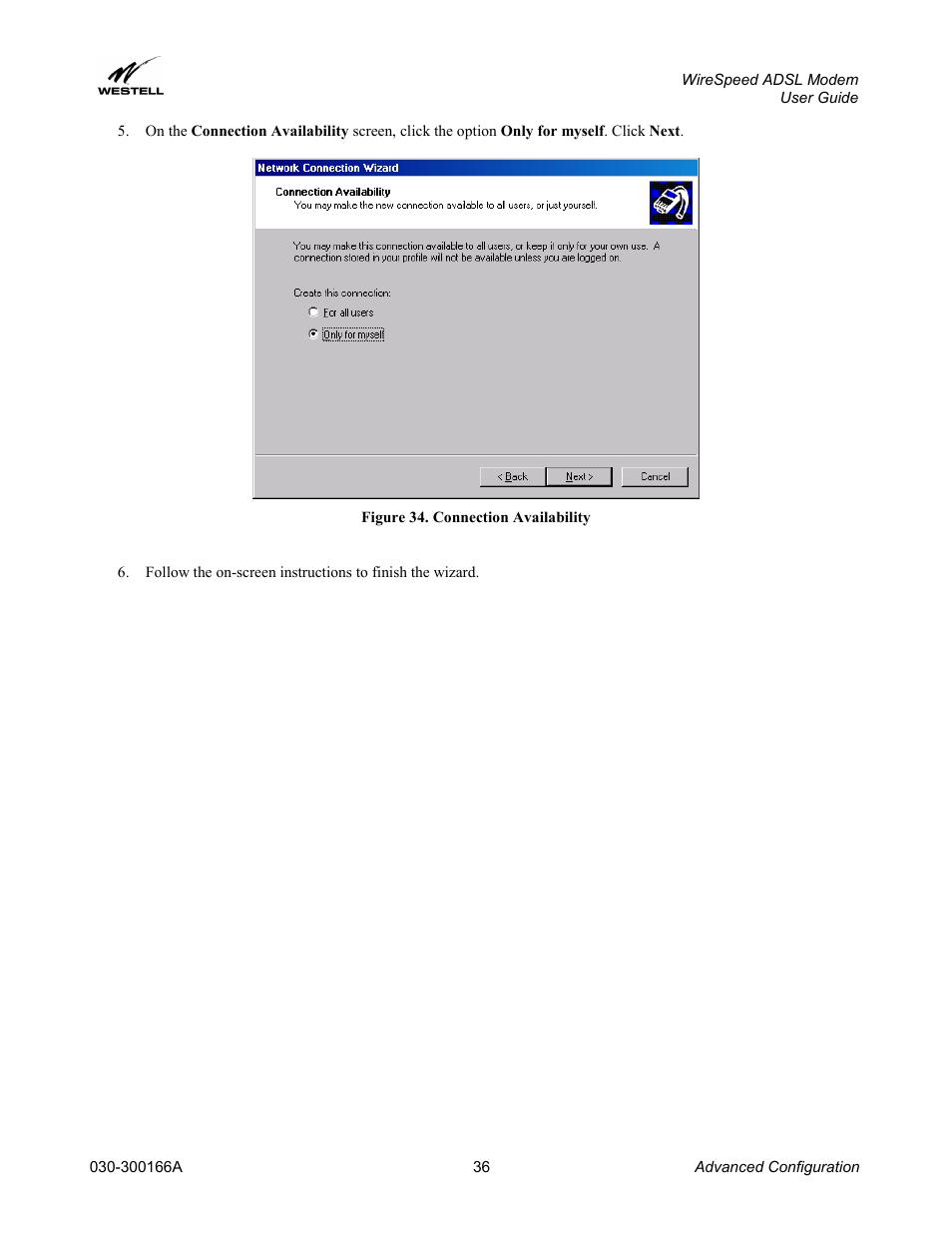 Westell Technologies WireSpeed ADSL Modem 030-300166A iii User Manual | Page 39 / 61