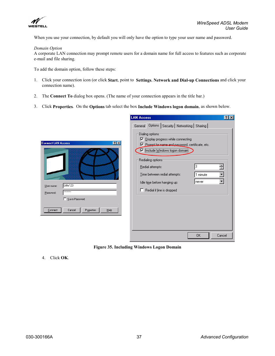 Westell Technologies WireSpeed ADSL Modem 030-300166A iii User Manual | Page 40 / 61