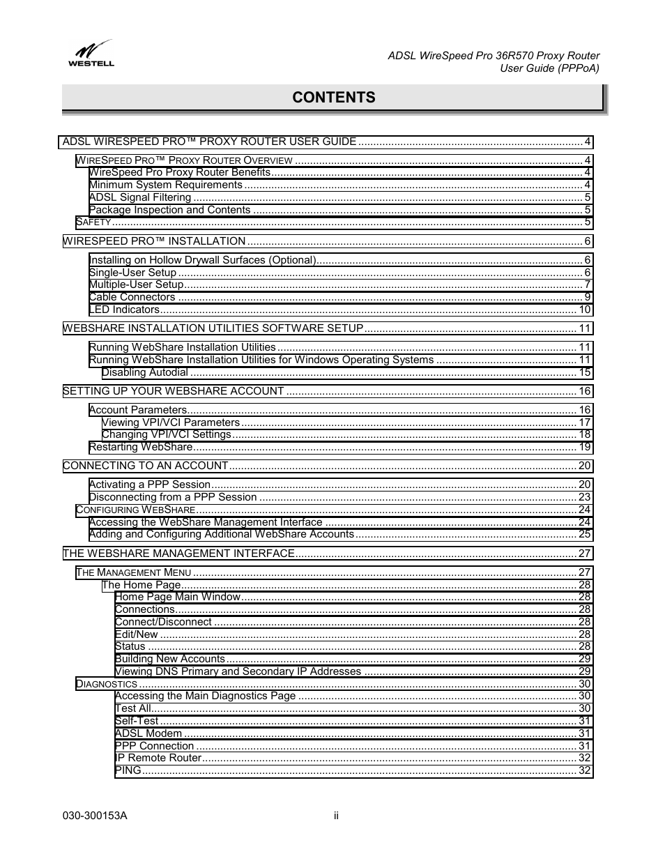 Westell Technologies 36R570 User Manual | Page 2 / 59