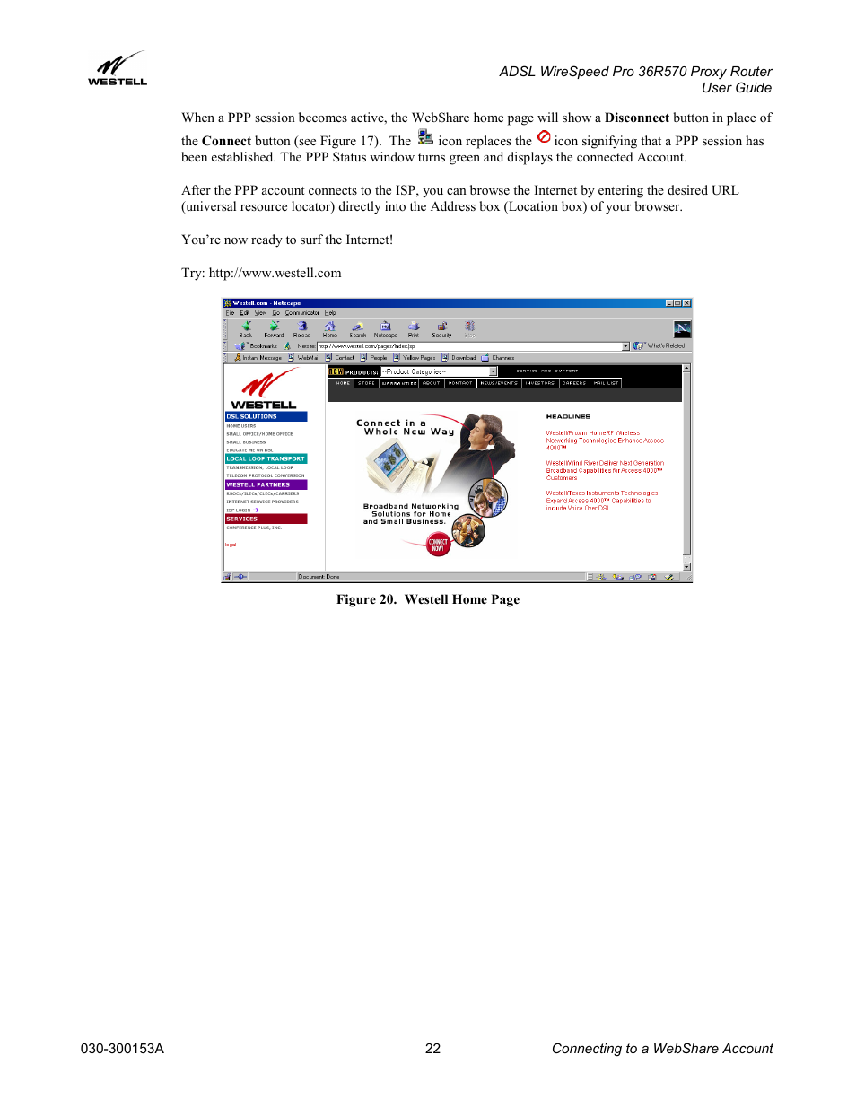 Westell Technologies 36R570 User Manual | Page 22 / 59