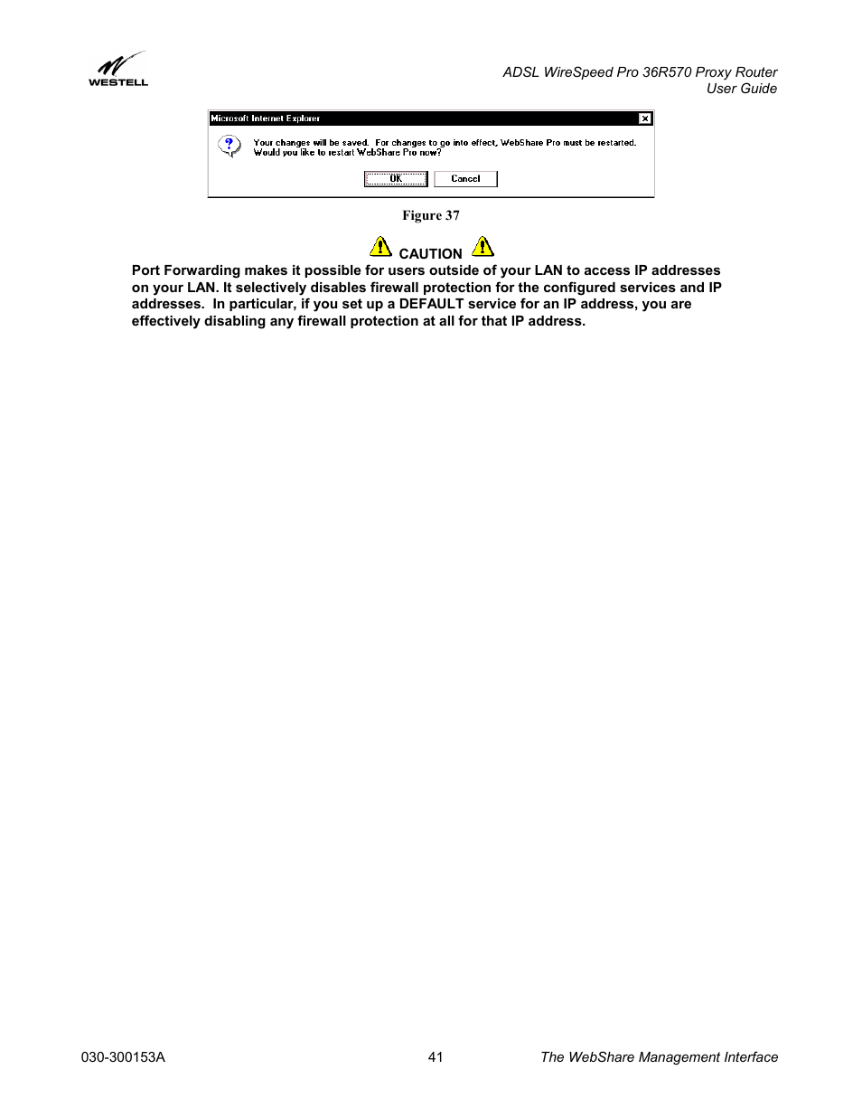 Westell Technologies 36R570 User Manual | Page 41 / 59