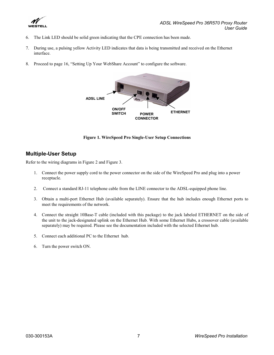 Multiple-user setup | Westell Technologies 36R570 User Manual | Page 7 / 59