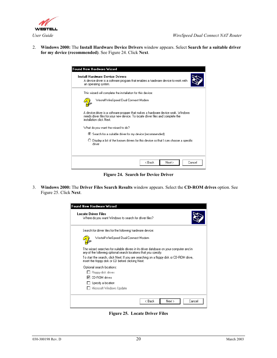 Westell Technologies Wirespeed 2100 User Manual | Page 22 / 118