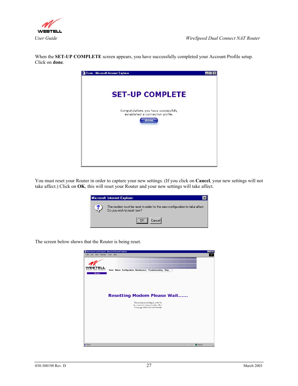 Westell Technologies Wirespeed 2100 User Manual | Page 29 / 118