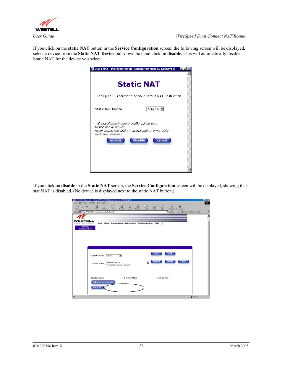 Westell Technologies Wirespeed 2100 User Manual | Page 79 / 118