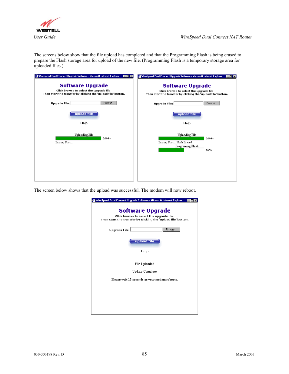 Westell Technologies Wirespeed 2100 User Manual | Page 87 / 118