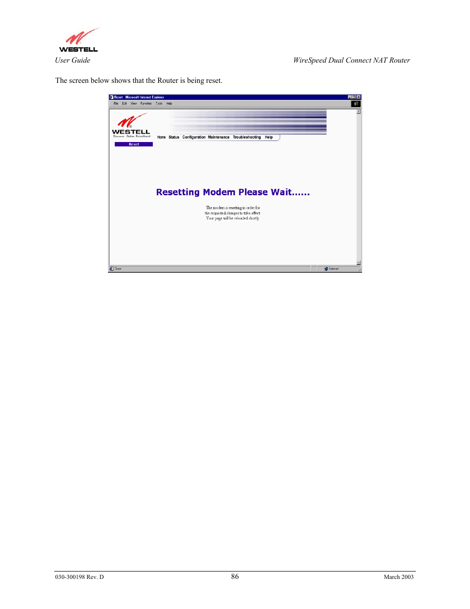 Westell Technologies Wirespeed 2100 User Manual | Page 88 / 118