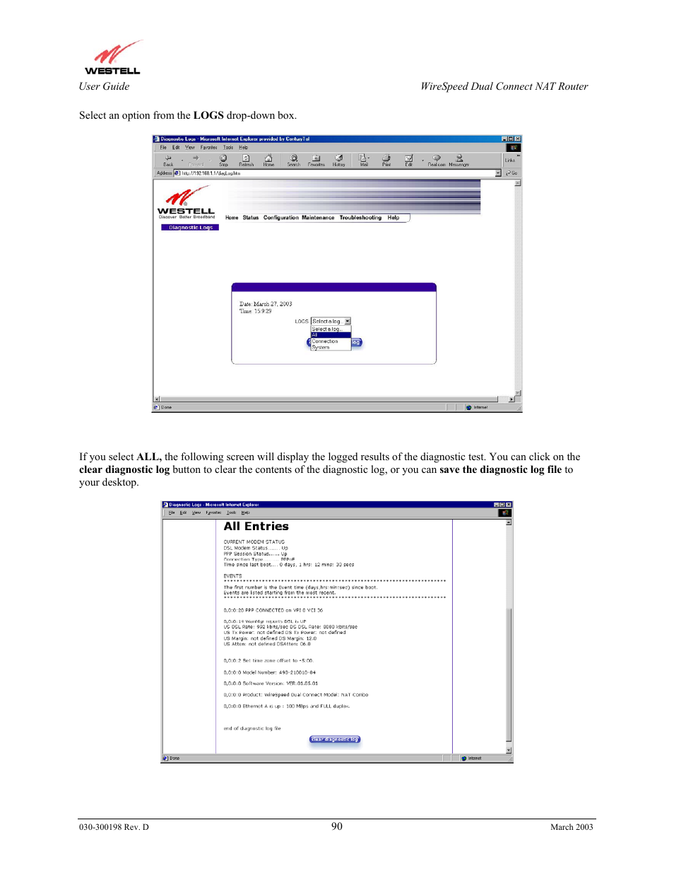 Westell Technologies Wirespeed 2100 User Manual | Page 92 / 118