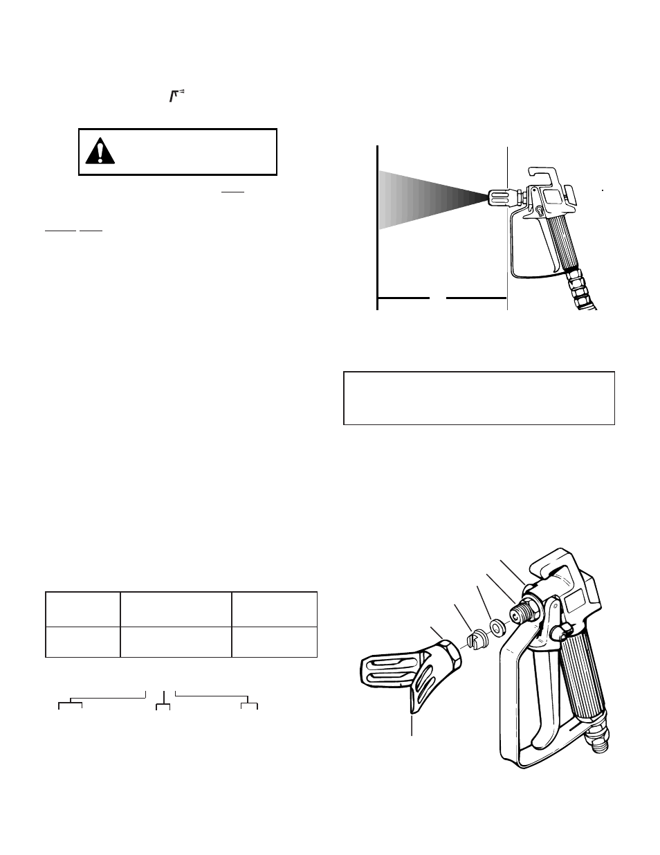 Spray gun, Assembly of a new sprayer, Spray gun tip selection | Assembly of spray gun, Warning | Wagner SprayTech CS9100 User Manual | Page 12 / 27