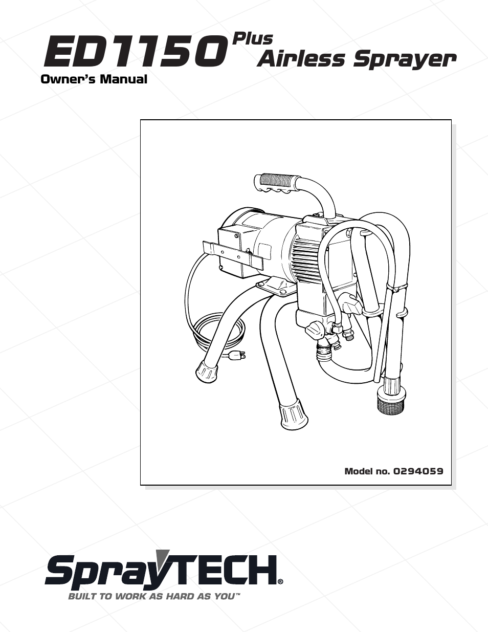Ed1150, Airless sprayer | Wagner SprayTech CS9100 User Manual | Page 3 / 27