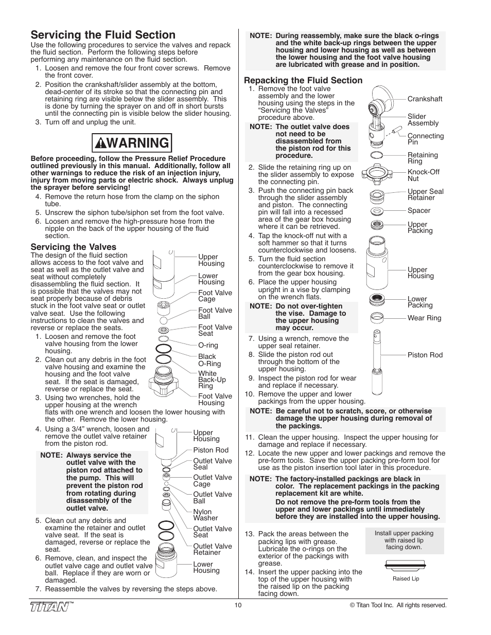 Warning | Wagner SprayTech 840i User Manual | Page 10 / 24