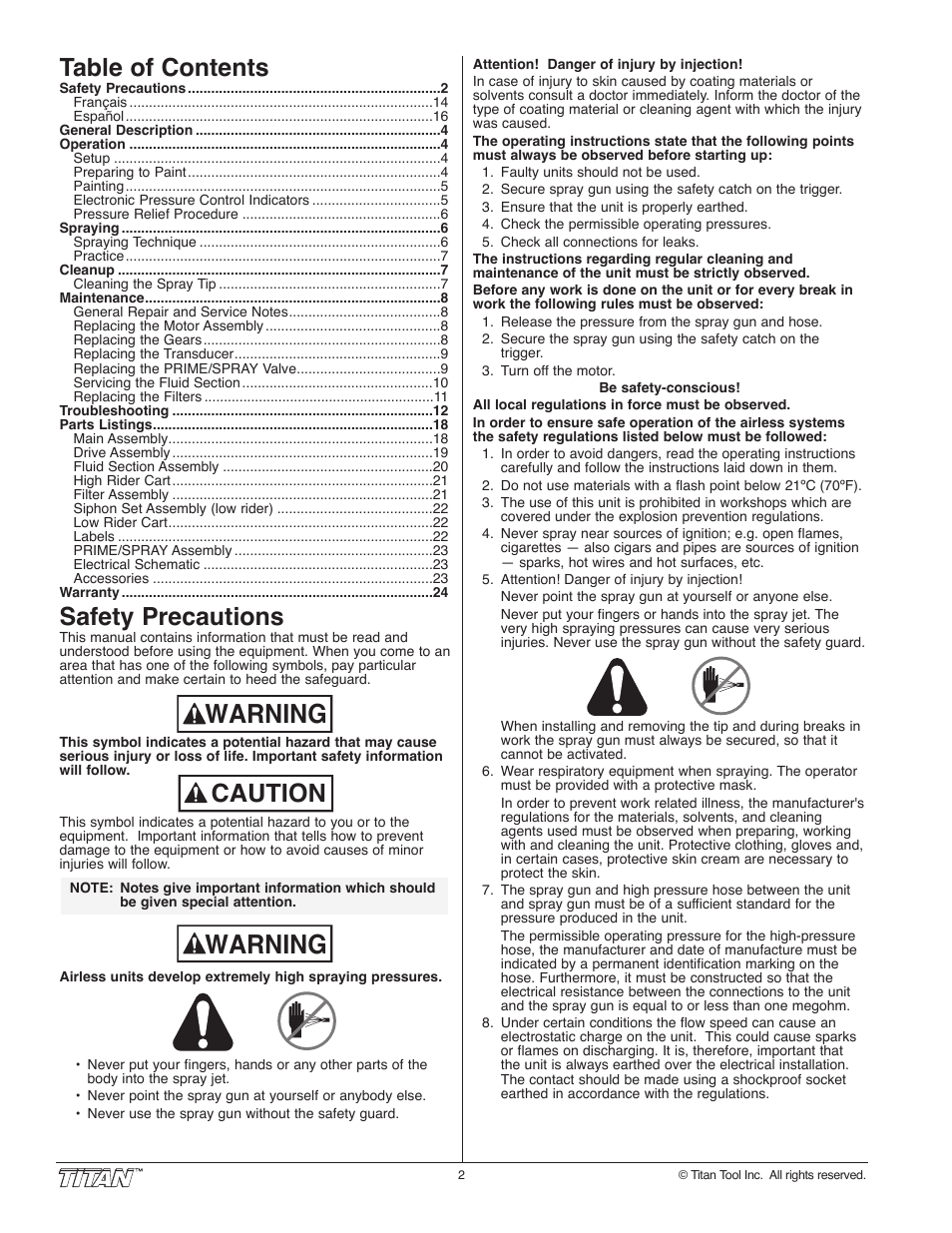 Wagner SprayTech 840i User Manual | Page 2 / 24