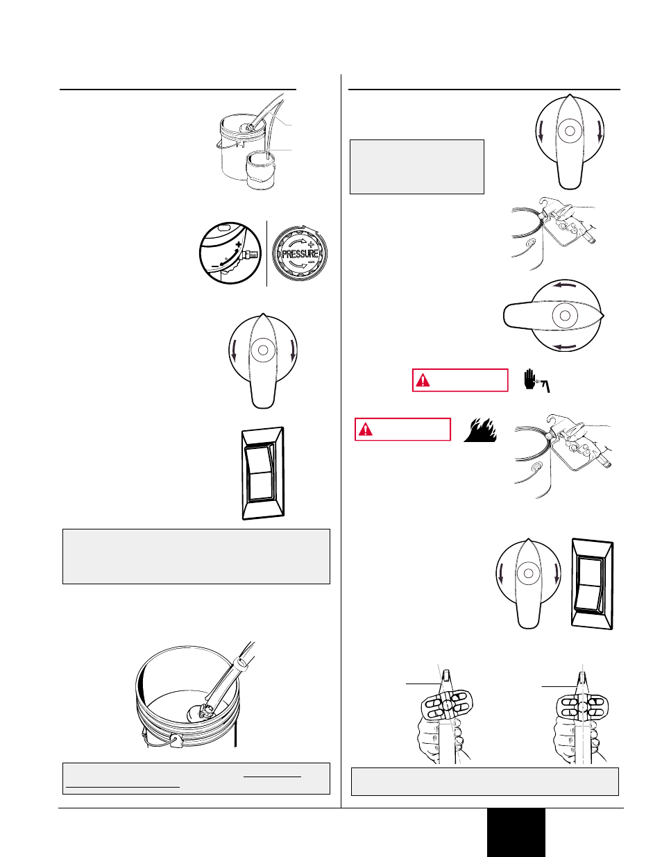Urging, Riming, Warning | Wagner SprayTech 9140 User Manual | Page 7 / 20