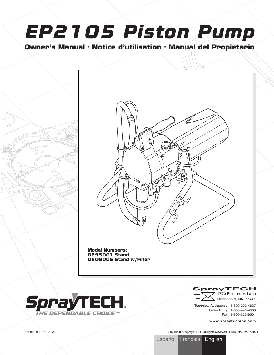 Wagner SprayTech 0295001 User Manual | 40 pages