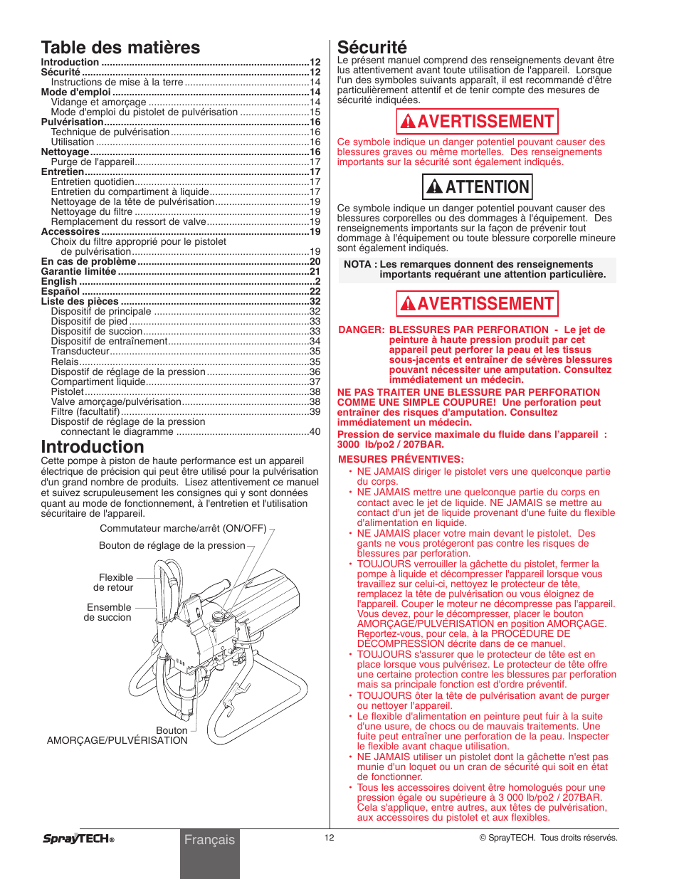 Wagner SprayTech 0295001 User Manual | Page 12 / 40
