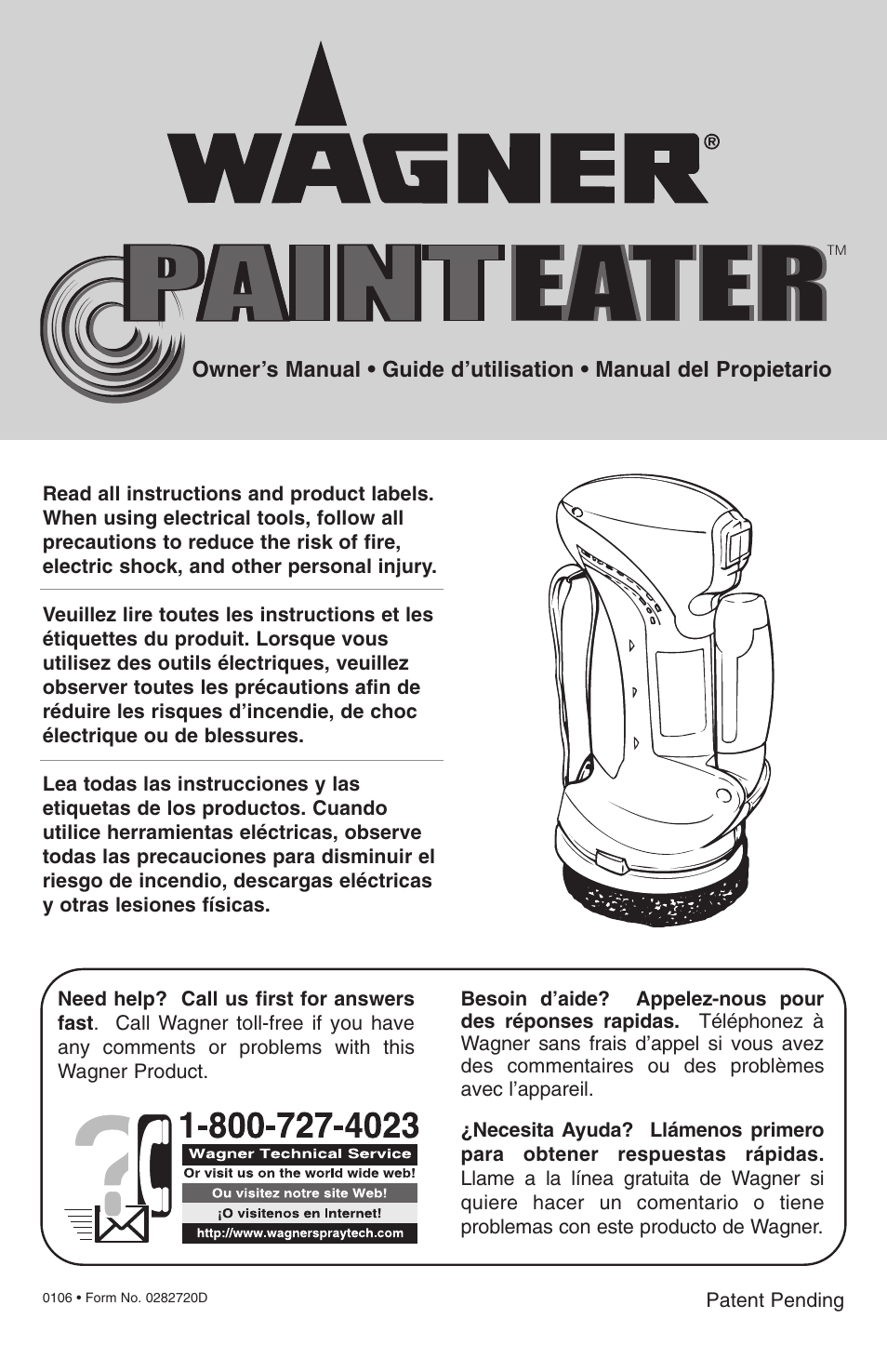 Wagner PaintEater User Manual | 24 pages