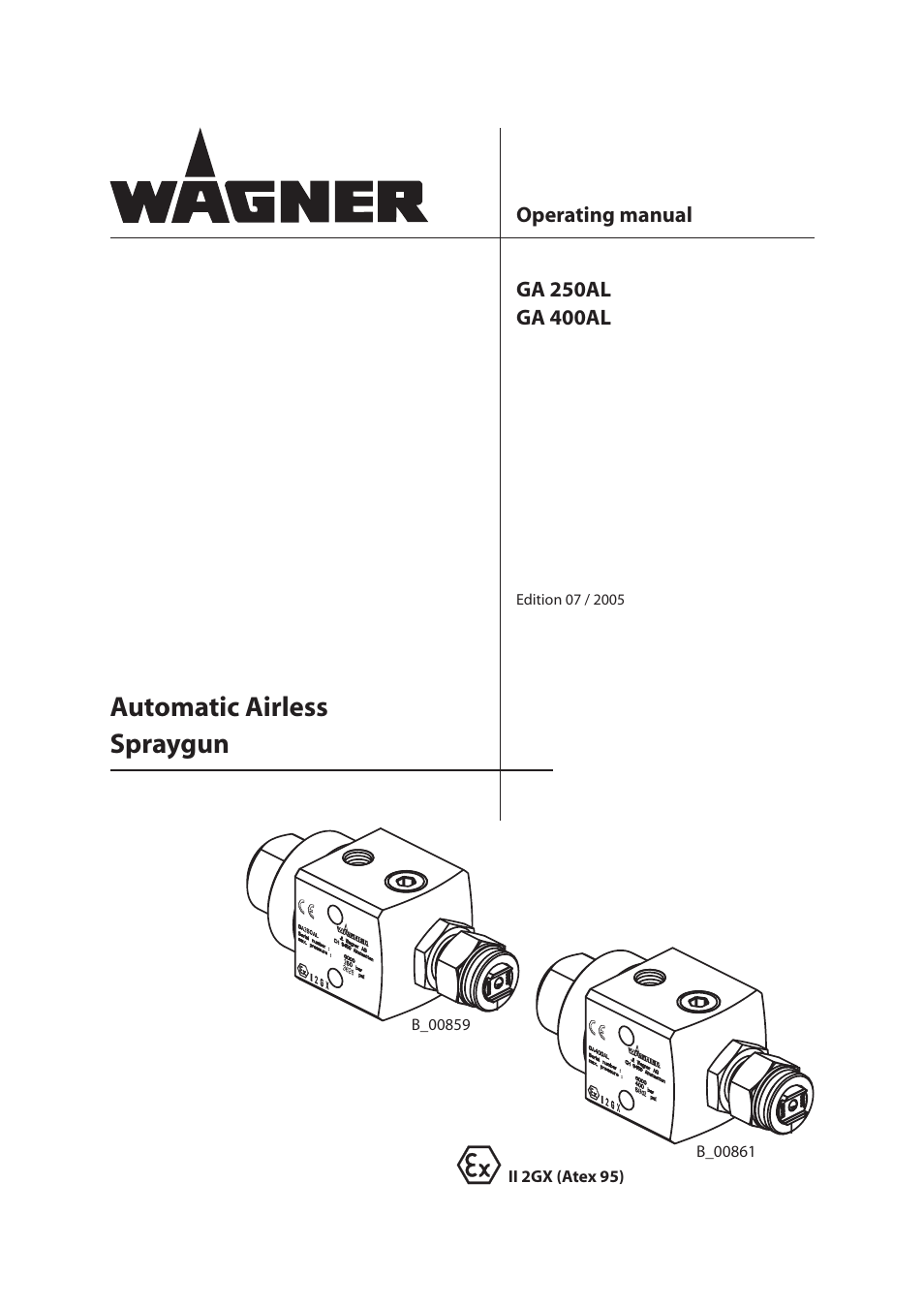 Wagner SprayTech GA 400AL User Manual | 40 pages