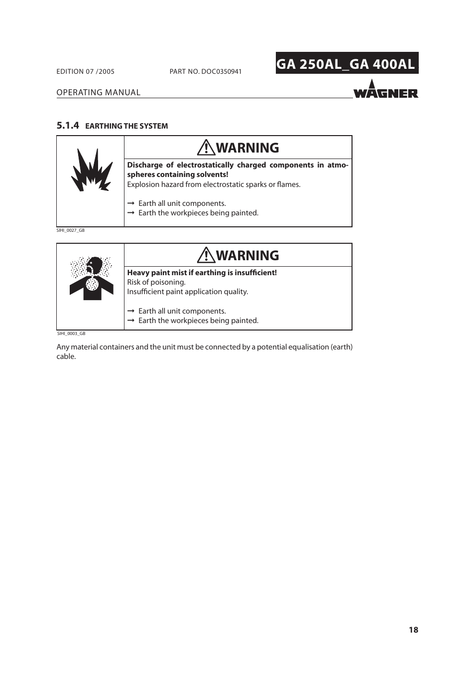 Wagner SprayTech GA 400AL User Manual | Page 18 / 40