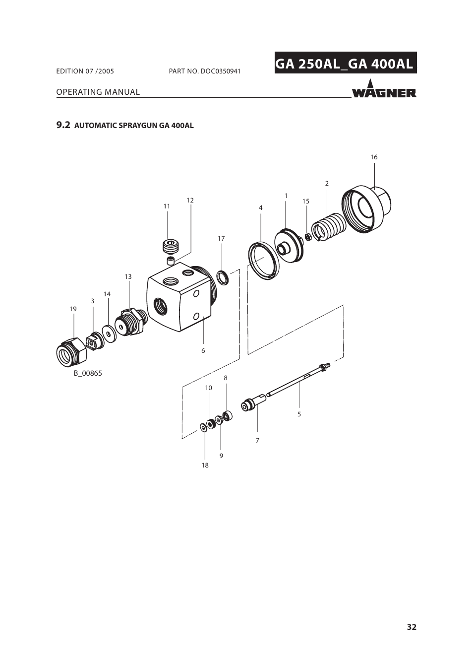 Wagner SprayTech GA 400AL User Manual | Page 32 / 40