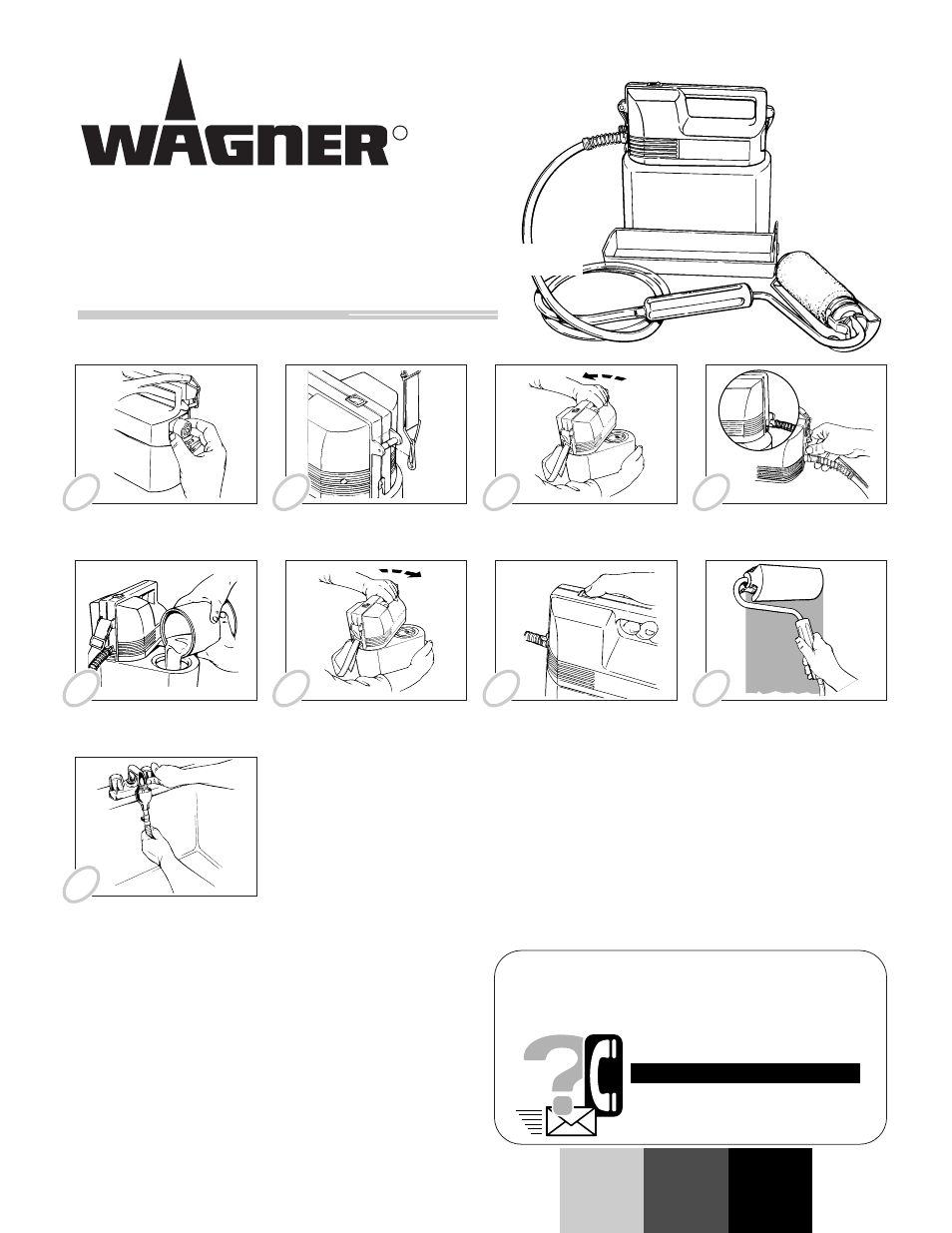 Wagner Cordless Power Roller User Manual | 16 pages