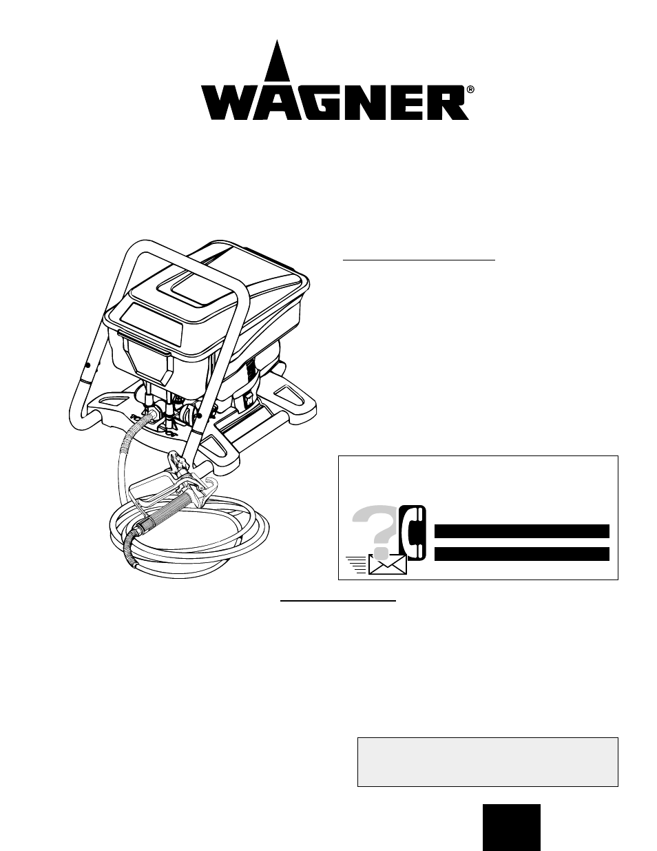 Wagner paint sprayer User Manual | 44 pages