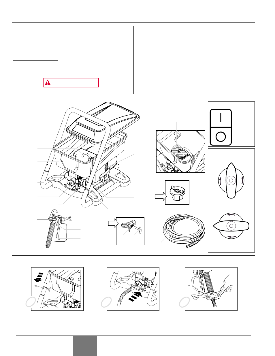 Omposants et, Ssemblage, Mise en garde | Wagner paint sprayer User Manual | Page 16 / 44