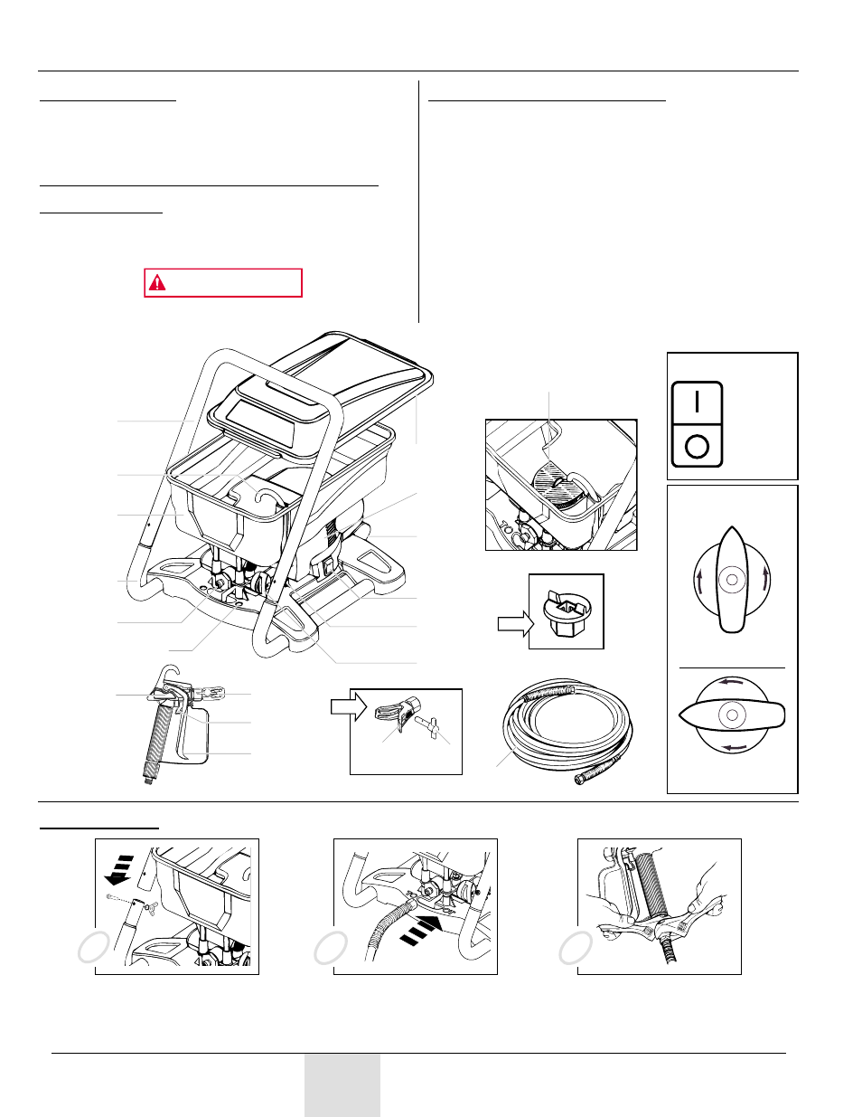 Omponentes y, Ssemblaje, Advertencia | Wagner paint sprayer User Manual | Page 28 / 44