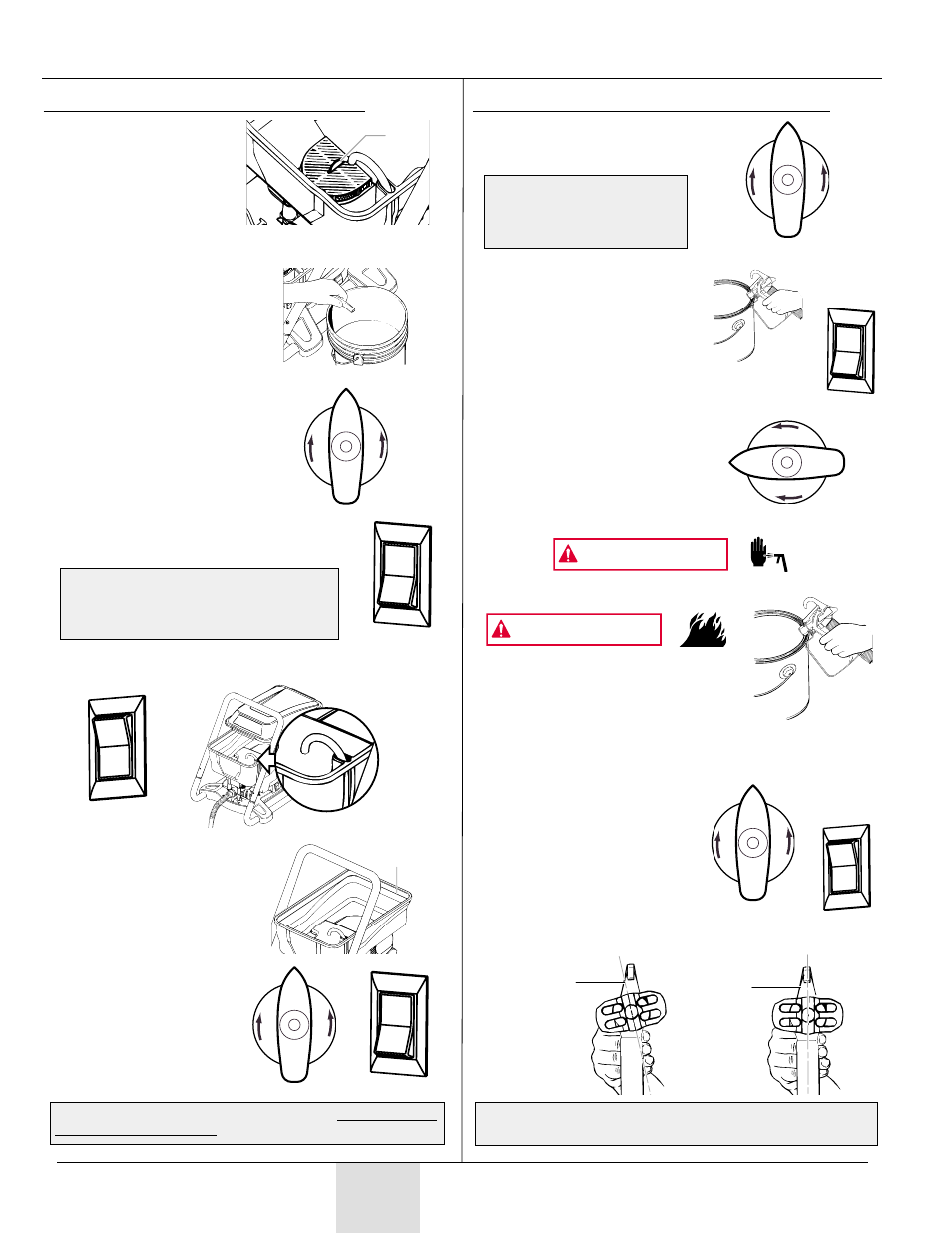 Urga y, Ebado, Advertencia | Español, Urga y cebado de la bomba, Urga y cebado de la manguera | Wagner paint sprayer User Manual | Page 30 / 44