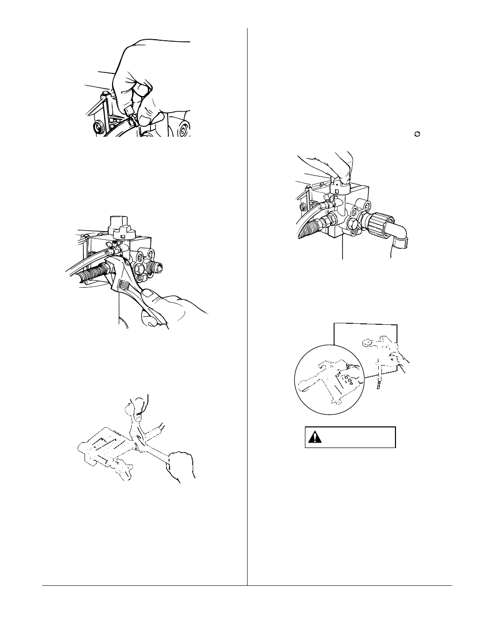 Attaching the paint hose, Pressure relief procedure, Warning | Pressure relief proce- dure | Wagner HIGH PERFORMANCE AIRLESS SPRAYER User Manual | Page 7 / 20