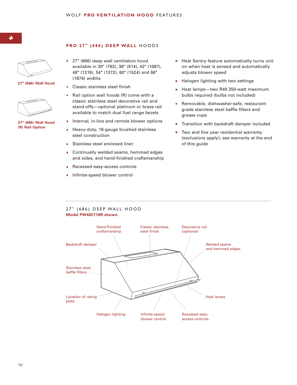 Wolf Appliance Company PWC482418R User Manual | Page 10 / 20