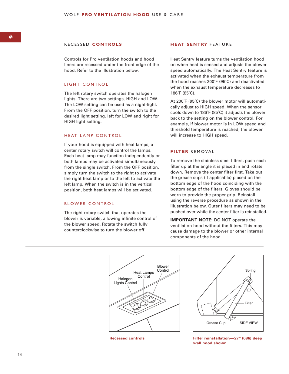 Wolf Appliance Company PWC482418R User Manual | Page 14 / 20