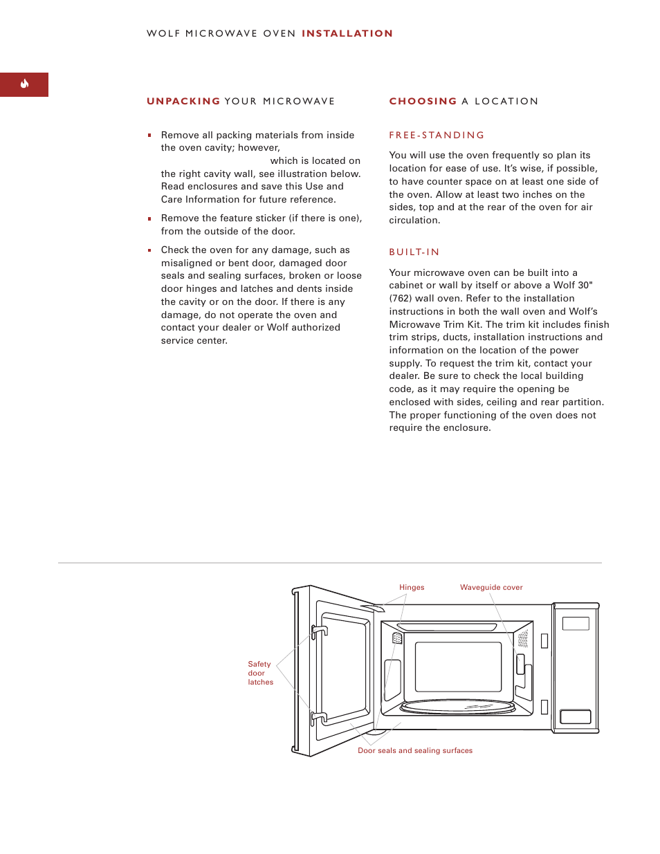 Wolf Appliance Company M I C R O W AV E O V E N User Manual | Page 10 / 48