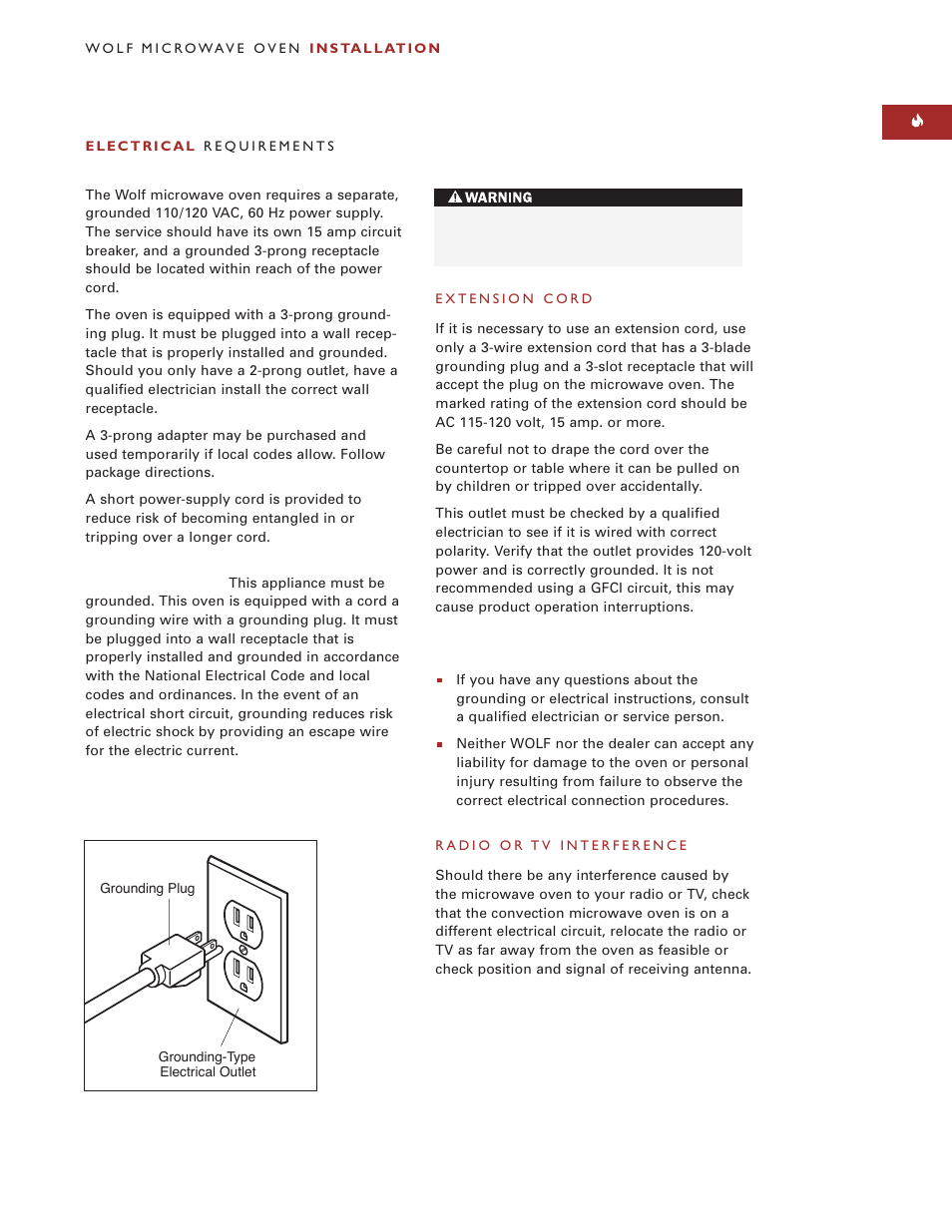 Wolf Appliance Company M I C R O W AV E O V E N User Manual | Page 11 / 48