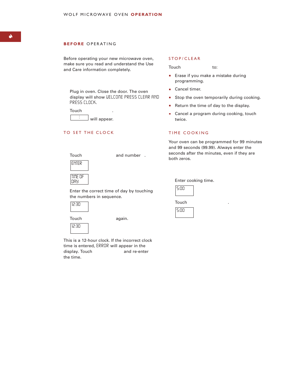 Wolf Appliance Company M I C R O W AV E O V E N User Manual | Page 14 / 48