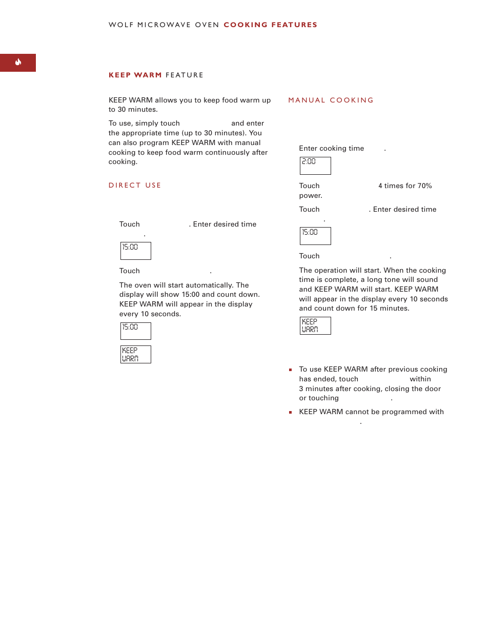 Wolf Appliance Company M I C R O W AV E O V E N User Manual | Page 16 / 48