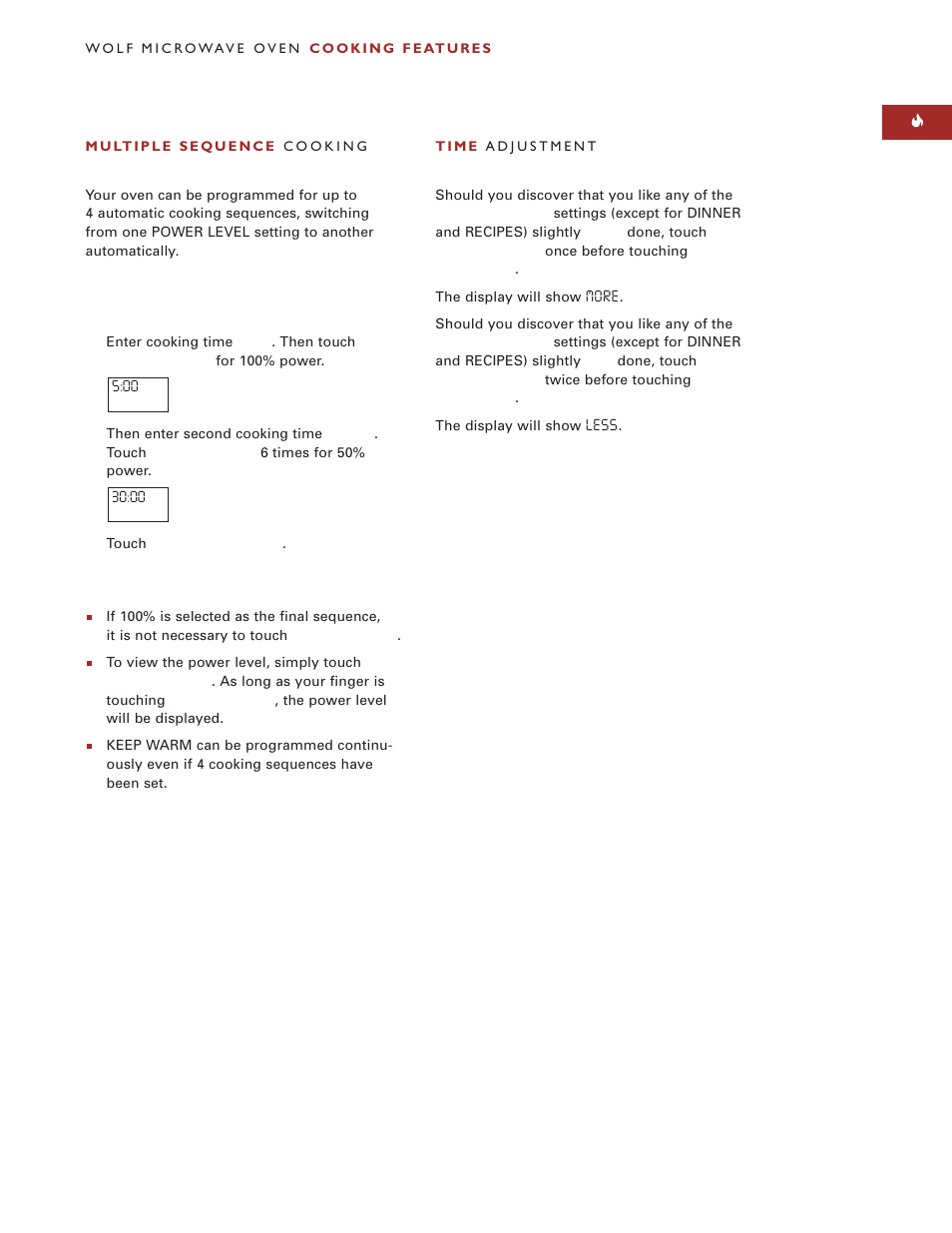 Wolf Appliance Company M I C R O W AV E O V E N User Manual | Page 17 / 48