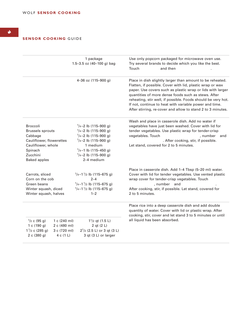 Wolf Appliance Company M I C R O W AV E O V E N User Manual | Page 26 / 48