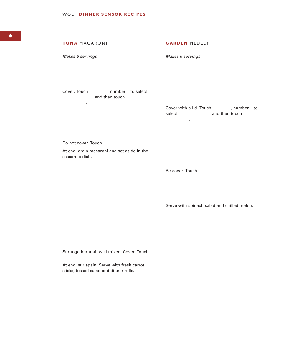 Wolf Appliance Company M I C R O W AV E O V E N User Manual | Page 40 / 48