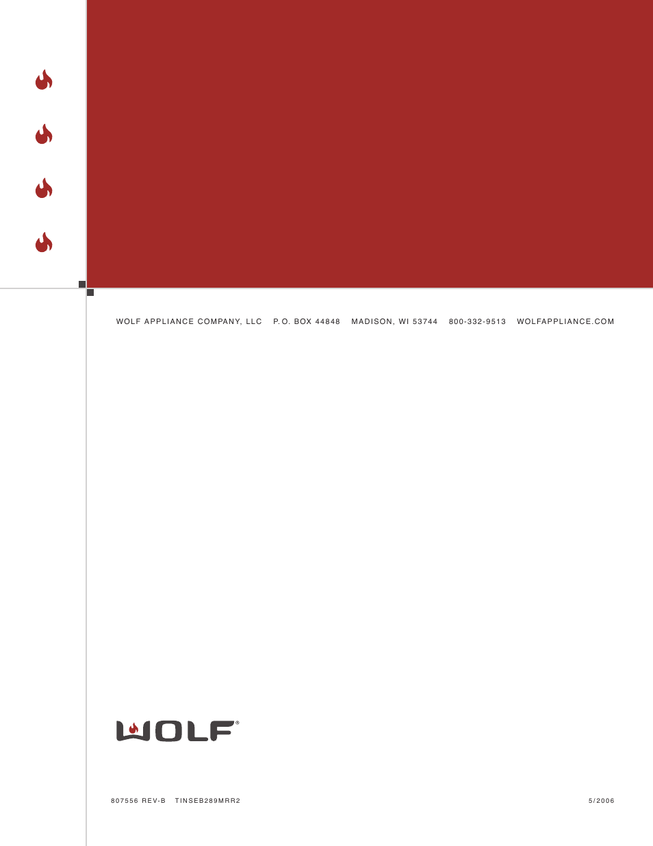 Wolf Appliance Company M I C R O W AV E O V E N User Manual | Page 48 / 48