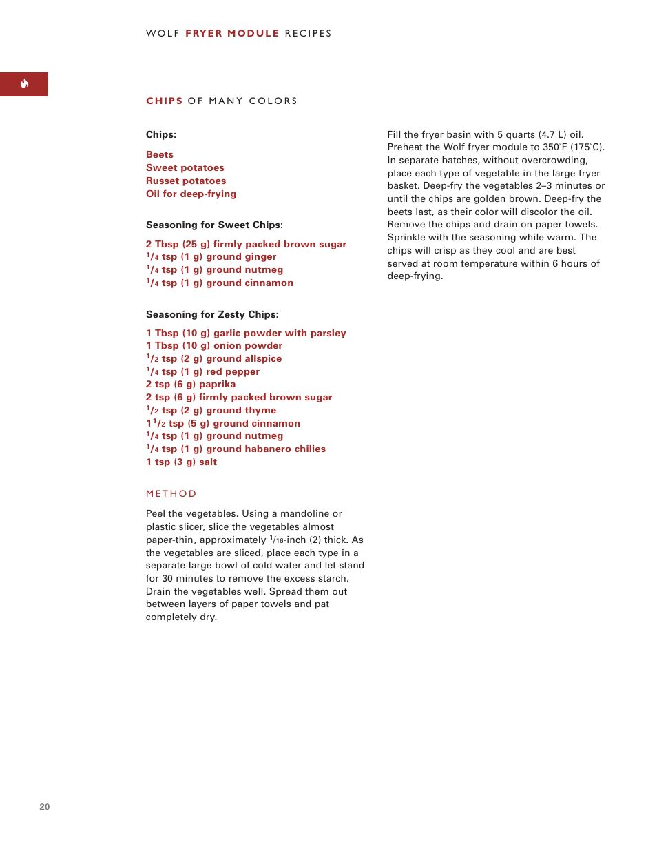 Wolf Appliance Company WOLF FRYER MODULE User Manual | Page 20 / 24