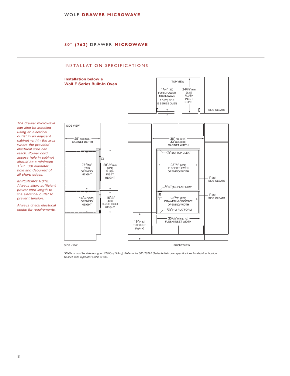 Wolf Appliance Company Drawer Microwave User Manual | Page 8 / 12
