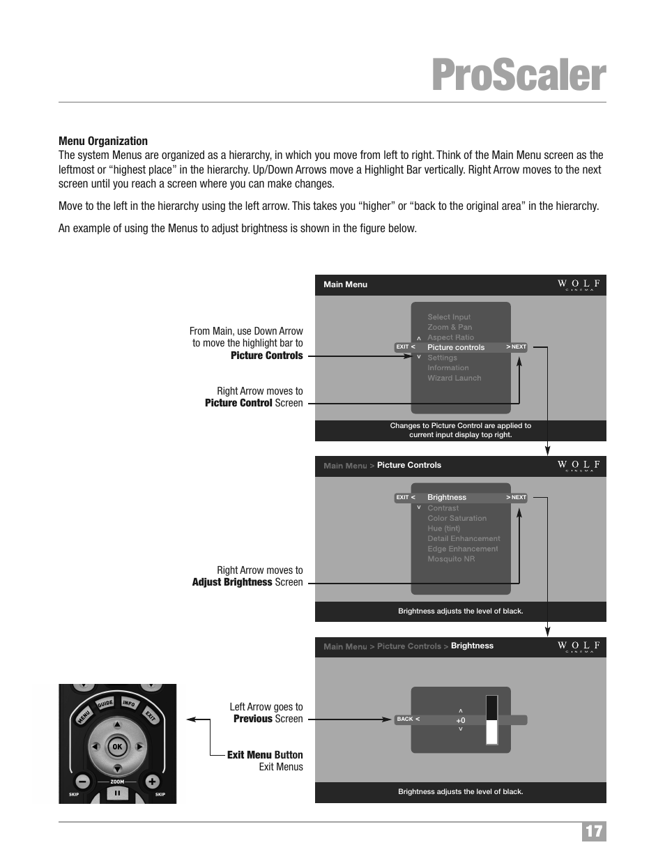 Proscaler | Wolf Appliance Company High Definition Video Processor DCL-200FD User Manual | Page 18 / 57